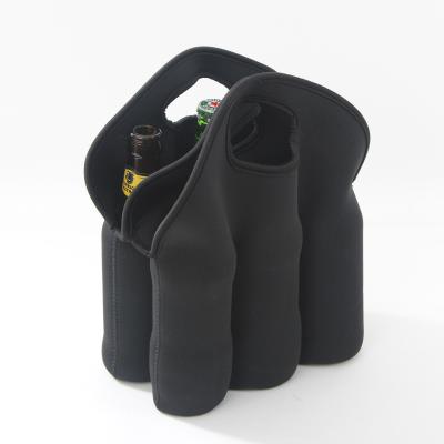 China Wholesale Waterproof 6 Pack Bottle Carrier Tote Insulated Neoprene Bottle Cooler Bag Beer Bottle Holder for sale