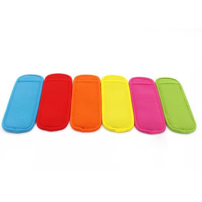 China Waterproof Ice Pop Sleeves Popsicle Holder Freezer Pop Insulator Neoprene Holders for sale