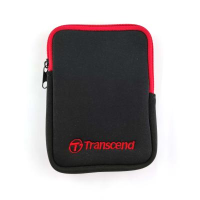 China Custom Vertical Section Fashion Neoprene Storage Mouse Hard Drive Pocket Storage Bag for sale