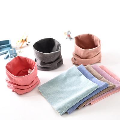 China Woolen Winter Thickness Antibacterial Warm Brushed Cotton Scarf Baby Bibs for sale