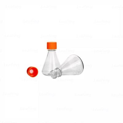 China Custom Factory Supply PETG Disposable Bottles Lab Supplies Transparent 1000ml Conical Flask for sale