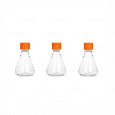 China Custom Factory Supply PETG Disposable Bottles Lab Supplies Transparent 1000ml Conical Flask for sale