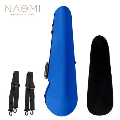 China NAOMI 4/4 Full Size Violin Case Plastic Fiber Reinforced Violin High Gloss Violin Case (Blue) for sale