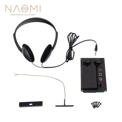 China NAOMI Electric Violin Piezo Pickup Silent EQ Violin System with Earphone + Audio Cable + Screws Violin Parts for sale