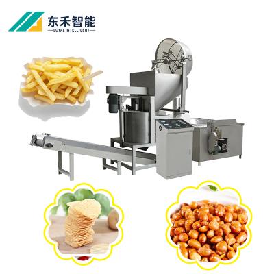 China food & Multifunctional Industrial Type Beverage Factory Stainless Steel Potato Banana Chips Batch Fryer Machine Gas Batch Fryer Machine For Sale for sale