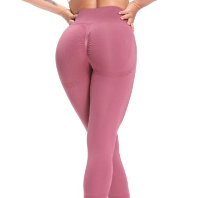 China Breathable High Quality Women Seamless High Waist Fitness Yoga Pants Gym Workout Butt Booty Lift Gaiters Crack! crack! for sale