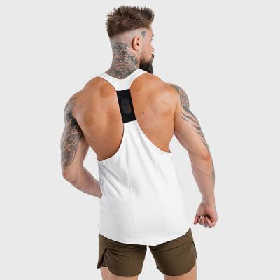 China New QUICK DRY Casual Men's Fitness Sleeveless Tank Tops Gym Sports Invest In Muscle Slim Bodybuilding Workout Tee Tank Top Masculine Men for sale