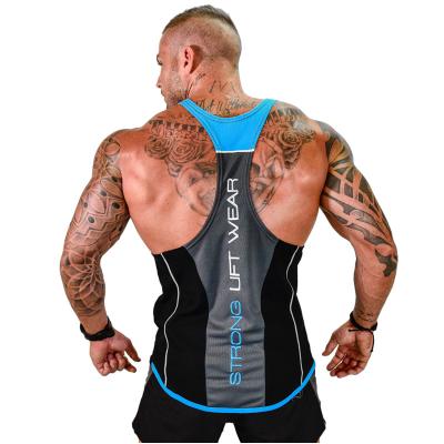 China High Quality QUICK DRY Fitness Running Vest Men Training Top Tank Gym Sports Top Sports Invest Mens Sportswear Gym Sleeveless T-Shirt for sale