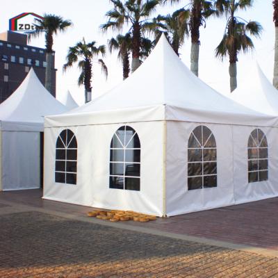 China Waterproof arabic 6 x 6m aluminum pagoda party gazebo tents for sale for sale