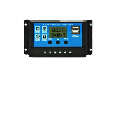 China Charger Controller Factory LCD Display 12v 24v PWM Smart Solar Charge Controller 10a 20a 30a for sale