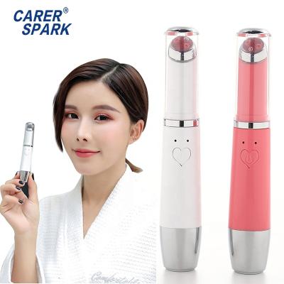 China Wrinkle Remover Electric Eye Massager Spa Heat and Cold Eye Massager Wand for Dark Eye Circles for sale