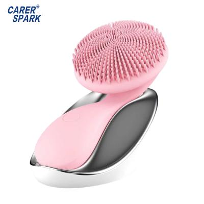 China Ideas Level Skin Care Acne Treatment 4 Soft Eco Silicone Sonic Face Cleaning Brush Sonic Deep Cleaning Electric Silicone Brush for sale