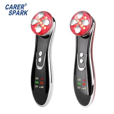 China Pore ​​Remover Led Therapy Massager Radio Frequency Facial Skin Tightening Electric Handheld Multifunctional Facial Massager for sale