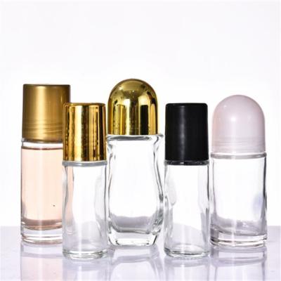 China Cosmetic Direct Sales 30ml 50ml Essential Oil Perfume Bottle Perfume Empty Oil Bottles Roll On for sale