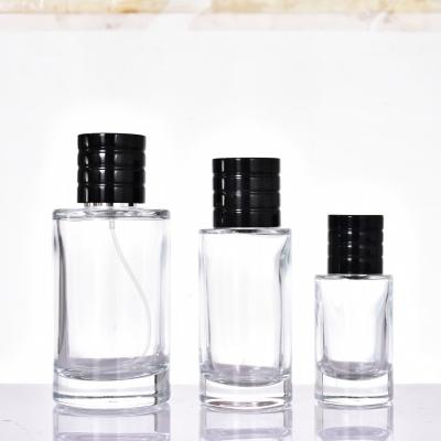 China New cosmetic customization 25ml 100ml 50ml glass transparent empty containers container glass cosmetic perfume bottles for sale