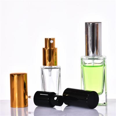 China Factory Square Cosmetic Hot Sale 15ml Glass Perfume Bottle 30ml Screw Cap Viable Empty Enough for sale