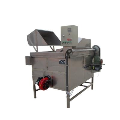 China For Frying Nuts: Automatic Peanut Bean Horse Bean Gas Frying Machine Automatic Peanut Batch Fryer for sale