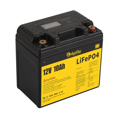 China Toys Deep Cycle 12v 10ah Lifepo4 Lithium Iron Phosphate Rechargeable Battery For Light / Stand Up / Power Tools / Glider / Ice Fishing for sale