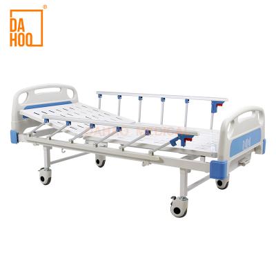 China A Function Hospital Bed Stainless Steel Adjustable Height Hot Selling Manual Medical Care Bed for sale