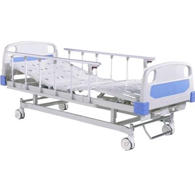 China Hot Selling Two Function Hospital Bed Furniture Clinic General Hospital Bed Manual Medical Care Bed for sale