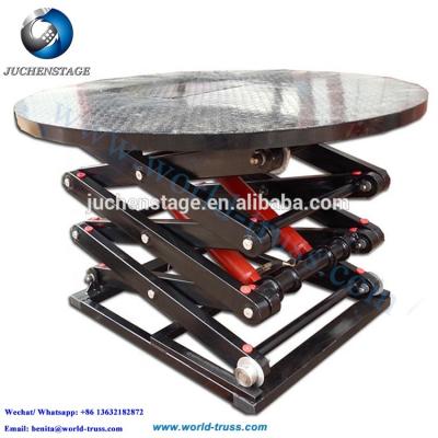 China Concert KTV, bar, club, events use factory direct sale hydraulic lifting rotary electric stage fixed lift platform stage for sale