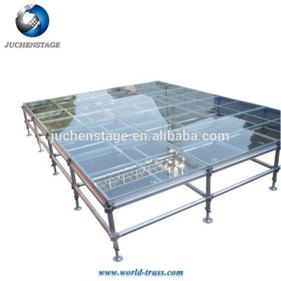 China Concert ; Events; Exposure ; Wedding ; Outdoor performance concert wedding dance and so on folding plexiglass glass acrylic portable stage platform for sale