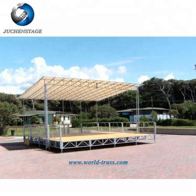 China Concert Stage Platform 750kg/sm Loading Capacity Customized Color 1.22*1.22m Aluminum Assembled Movable Stage For Outdoor Concert Shows for sale