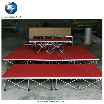 China Concert Adjustable Portable Modular Platform Movable Stage, Aluminum Folding Stage For Outdoor Stage Display for sale