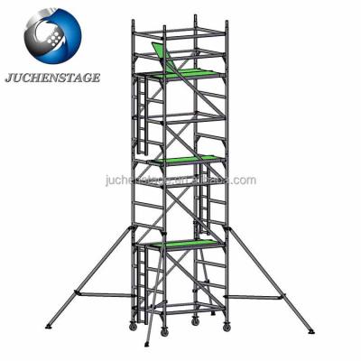 China 1500KG Loading Capacity Traditional Scaffolding With Boards And Stairs Used Scaffold Panels For Sale for sale