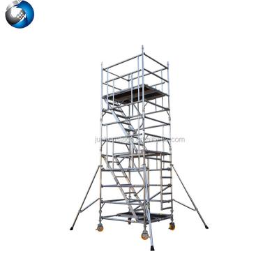 China Product name of aluminum mobile scaffolding scaffolding, traditional high grade tower and aluminum material scaffolding for sale