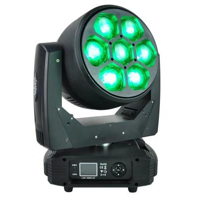 China Hot Theme Park Factory Sale 300W Moving Head 7Pcs*40W RGBW 4in1 Beam Stage Light Led DMX 512 DJ Disco Light for sale