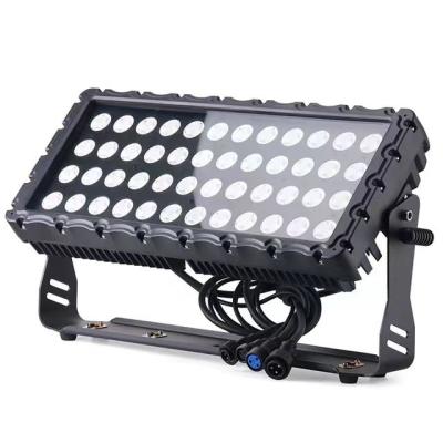 China Theme Park 480W 48x10w Led City Color RGBW 4in1 ip65 Architecture Wall Washer LED Light Outdoor City Landscape Lighting Spotlight for sale