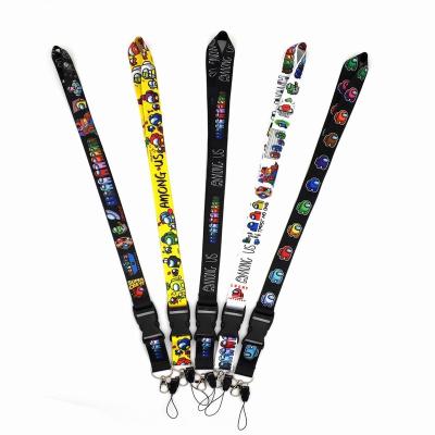 China Halter rope factory direct sales back neck rope lanyard fashion cartoon hanging mobile phone lanyard custom wholesale for sale