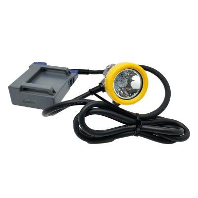 China Rechargeable Mining Cap Light with Ultra Bright 100 000-Hour Lamp Head for sale