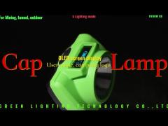 480mA LED Rechargeable Mining Lights 217g Lightweight Miner‘s Cordless Cap Lamps 15000Lux