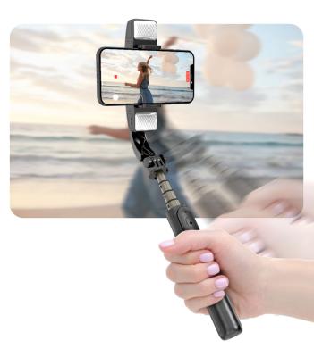 China Q08d Mobile Phone Twins Lightweight Gimbal Stabilizer Selfie Stick Tripod For 1 Axis Smartphone Single Handheld Gimbal Stabilizer for sale