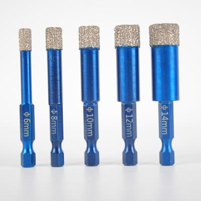 China For tile/ceramic/porcelain drilling hole High Quality Vacuum Brazed Dry Core Bit Diamond Drill Bits for sale