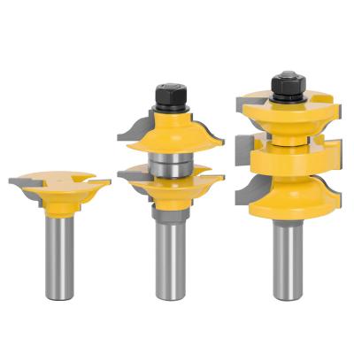 China MDF Solid Wood 3Pcs  Milling Cutter Set  For Woodworking for sale