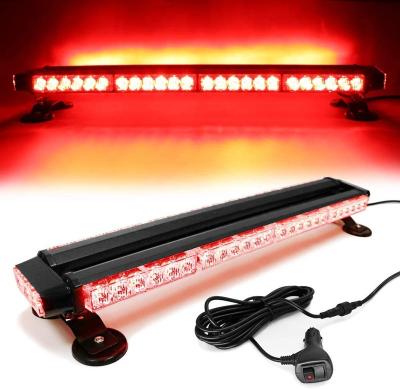 China Light Safty Traffic Hazard Warning LightHigh Intensity Emergency Safety Strobe Amber White Dual Color 30LEDs Flashing Light Bar with Magnet for sale