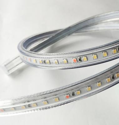 China LANDSCAPE new 110V 220V SMD2835 8w 12w led strip 120leds/m full spectrum IP65 660nm high voltage red light for factory lighting for sale