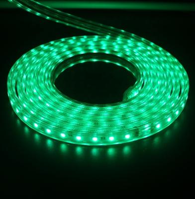 China High voltage 110V 220V 5050 RGB 8W LANDSCAPE led strip 60leds/m IP65 50m per roll for indoor and landscape lighting for sale