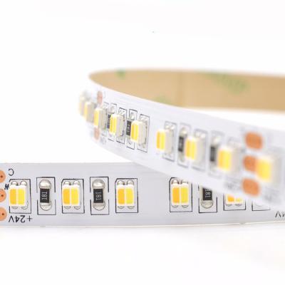 China New 3528 5050 LANDSCAPE DC 60led/m 12V 24V DC CCT SMD 2835 2 in 1 LED Strip Light Dimmable 2700-6000K for sale