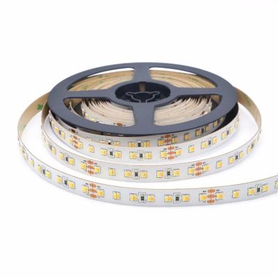 China Dual Color 3014 LANDSCAPE CCT LED Strip Warm White WW+CW To White Adjustable LED Strip 224LEDs/M Flexible Tape Light For Aluminum Profile for sale