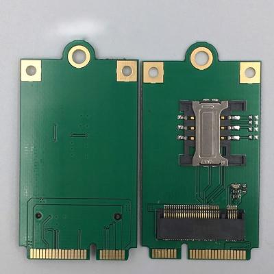 China M.2 to mPCIe mini PCI-E to M.2 Key (NGFF) B Adapter with SIM Card Slot for sale