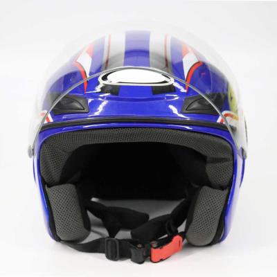 China The Latest Matte Black Retro Universal Motorcycle 3/4 Open Helmet With/visor For Professional Racing Helmet For Men Te koop