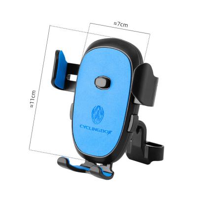 China Universal Motorcycle Bicycle Phone Holder 360 Degree Rotation Bike Phone Mount For 7-10cm Width for sale