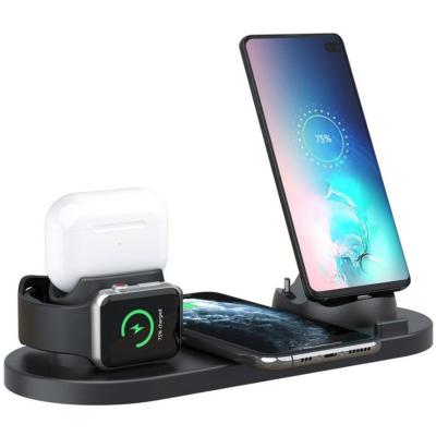 China YS-08 English and Chinese Wireless Charger Multifunctional Fast Charger Phone Watch Earphone Wireless Charger for sale