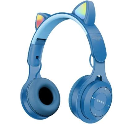 China Xuanyin XY-206 Cat Ear LED Light Earphone Headphone Can Insert Card Headset Sports Radio Wireless Earbuds for sale