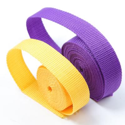 China Webbing Tape Maker Custom Colorful Webbing PP Polypropylene Webbing for Luggage Strap for sale