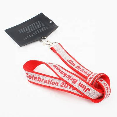 China Personalized Custom Logo Printed Neck Glitter Lanyards with Breakaway for sale